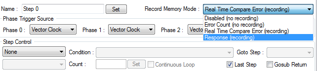 Record Mode Selection 